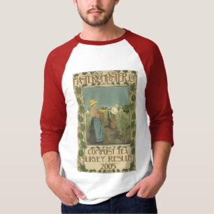 Camiseta de la cubierta del té del estiércol
