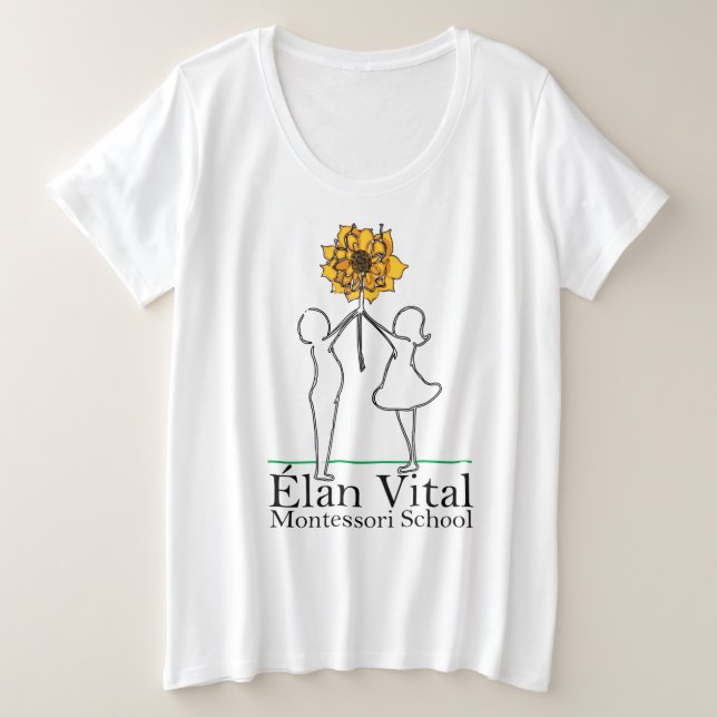 Camiseta de la curva femenina de EVM (Anverso del diseño)