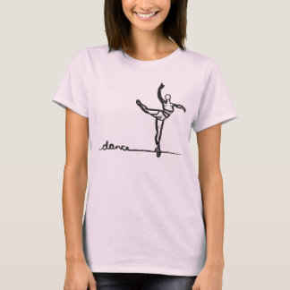Camiseta de la danza del ballet (cabida)
