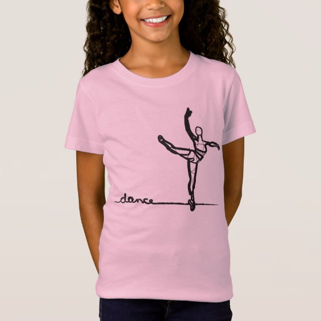 Camiseta de la danza del ballet (niños) (Anverso)