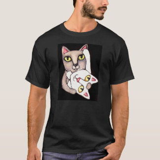 Camiseta de la danza del gato del vintage