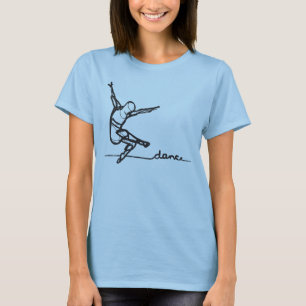 Camiseta de la danza moderna (cabida)
