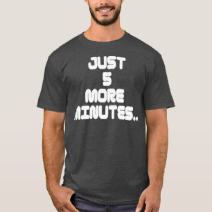 Camiseta de la declaración del jugador Sólo 5 minu
