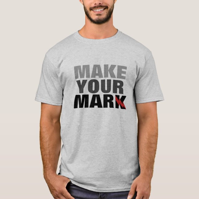 Camiseta de la declaración "marca tu marca" (Anverso)