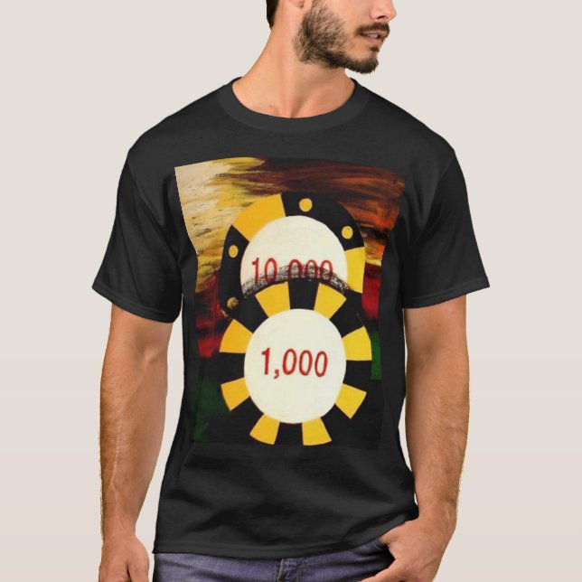 Camiseta de la decoración del arte de las fichas (Anverso)