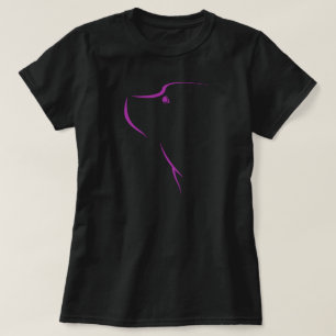 Camiseta de la dedicación del perro (hembra,