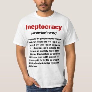 Camiseta de la definición de Ineptocracy