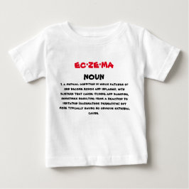 Camiseta de la definición del eczema