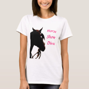 Camiseta de la demostración del caballo