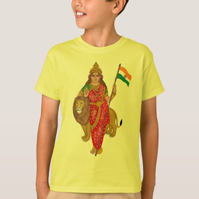 Camiseta de la Diosa Bharat Mata (Anverso)