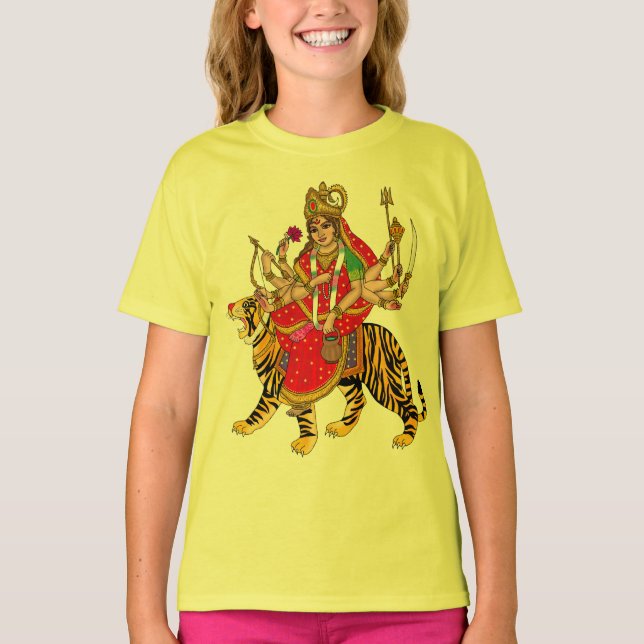 Camiseta de la diosa Chandraghanta (Anverso)
