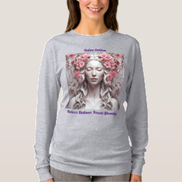 Camiseta de la diosa gris de la naturaleza