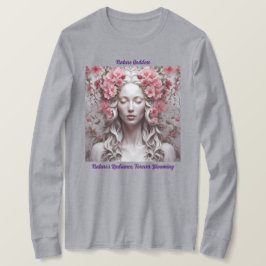 Camiseta de la diosa gris de la naturaleza