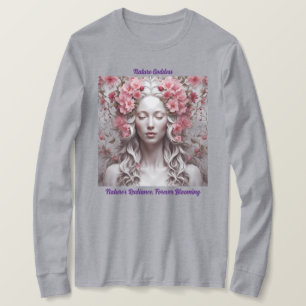 Camiseta de la diosa gris de la naturaleza