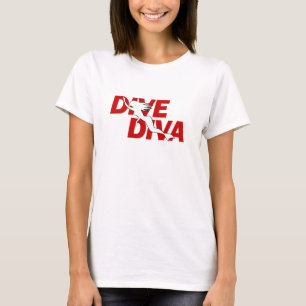 Camiseta de la diva de la zambullida