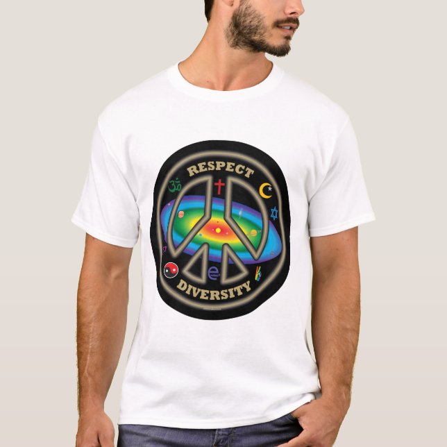 camiseta de la diversidad del respecto (Anverso)