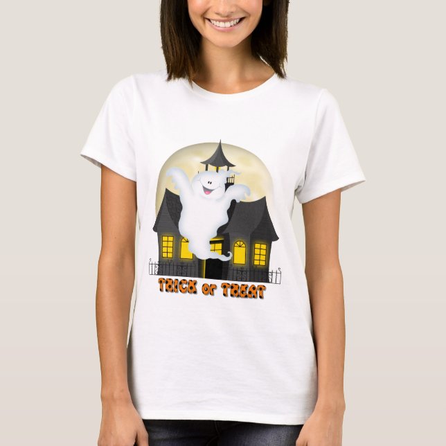 Camiseta de la diversión de la casa encantada de (Anverso)