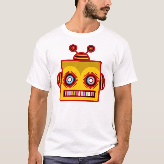 Camiseta de la diversión del robot de la abeja