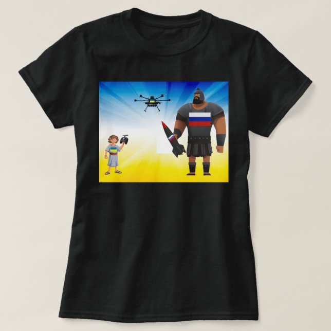 Camiseta de la Dominancia de Drones Ucranianos (Diseño del anverso)