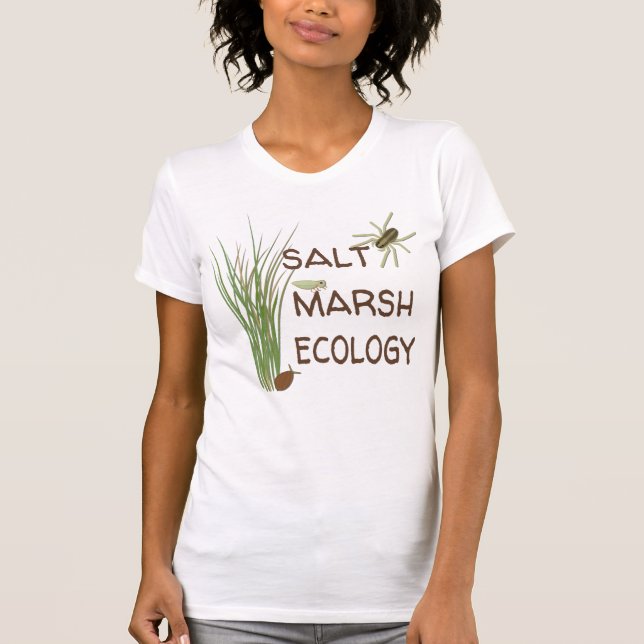 Camiseta de la ecología del saladar - azul (Anverso)