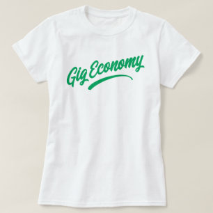 Camiseta de la economía de los trabajos temporales
