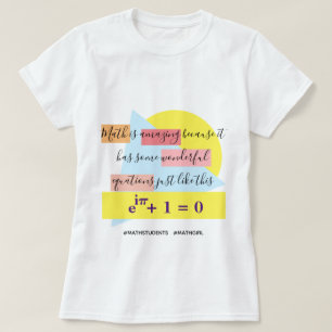 Camiseta de la ecuación maravillosa matemática