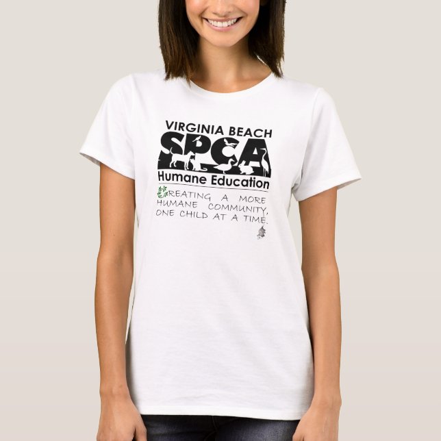 Camiseta de la educación humana de VBSPCA (Anverso)