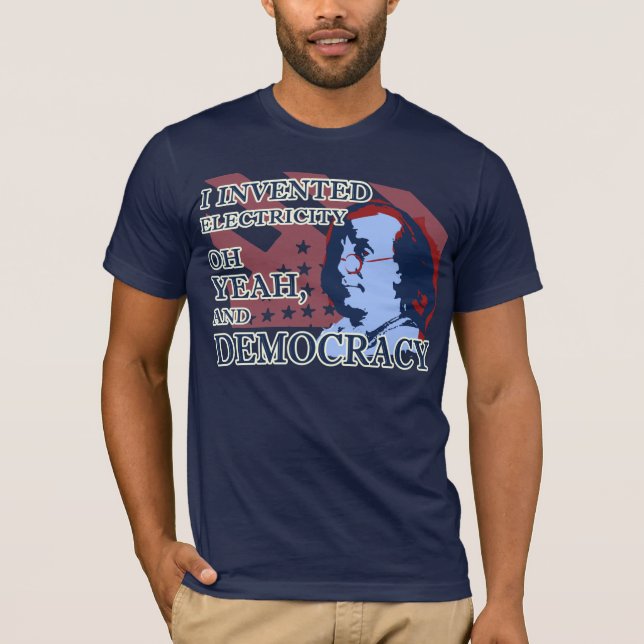Camiseta de la electricidad y de la democracia de (Anverso)