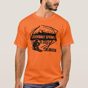 Camiseta de la elevación del esquí de Steamboat