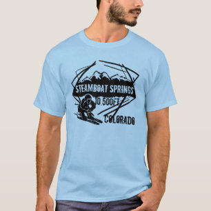 Camiseta de la elevación del esquí de Steamboat