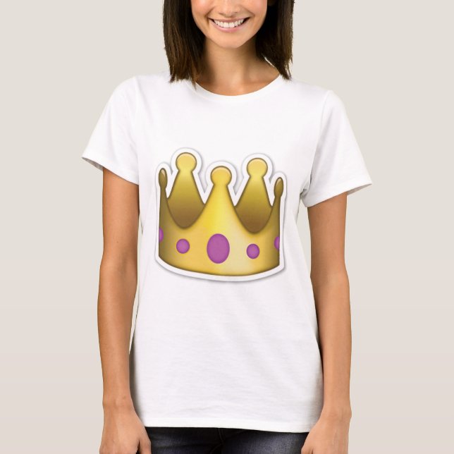 Camiseta de la emoji de la corona (Anverso)
