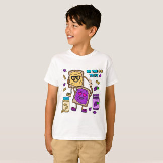 Camiseta de la emoji de la mantequilla y de la