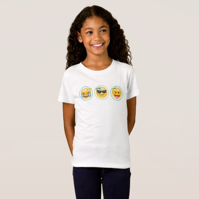 Camiseta de la emoji de los chicas (Anverso completo)