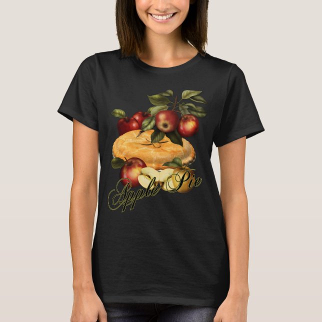 Camiseta de la empanada de Apple - manzanas y (Anverso)