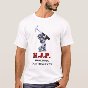 Camiseta de la empresa de la construcción