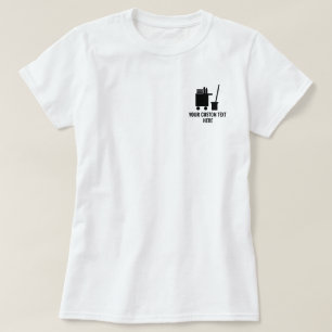 Camiseta de la empresa de limpieza para el ama de