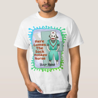 Camiseta de la enfermera de monos Sock