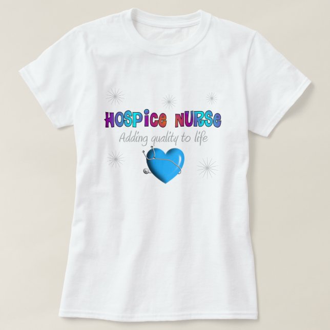 Camiseta de la enfermera del hospicio (Diseño del anverso)