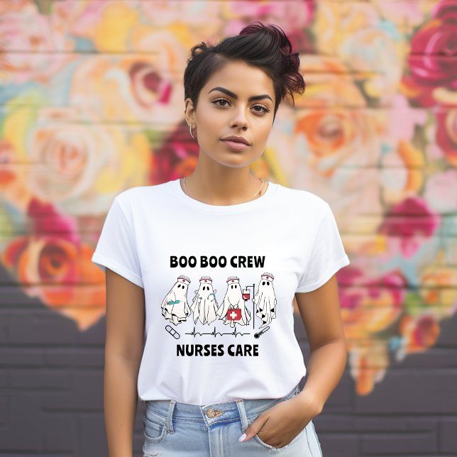 Camiseta de la enfermera fantasma de Boo Boo de Ha (Subido por el creador)