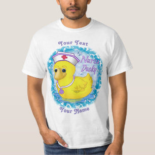 Camiseta de la enfermera personalizado Ducky