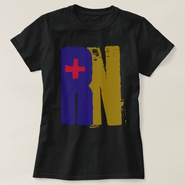 Camiseta de la enfermera púrpura de la Cruz Roja (Diseño del anverso)