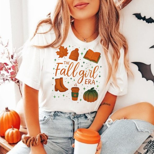 camiseta de la época del chica de otoño, regalo de (autumn girl shirt / Fall girl era shirt )