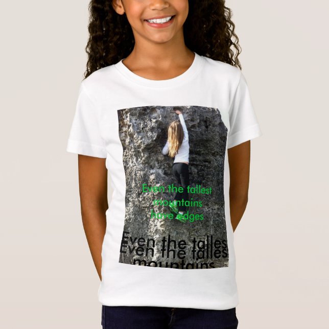 Camiseta de la escalada del chica (Anverso)