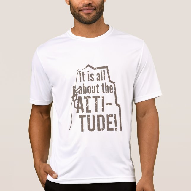 Camiseta de la escalada del Grunge de la actitud o (Anverso)