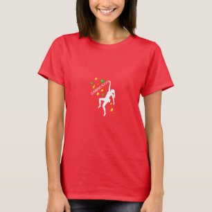 camiseta de la escalada para la hembra