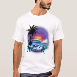 Camiseta de la escena de la playa de Aircel