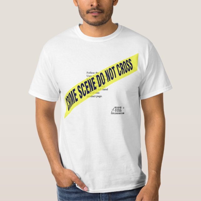 Camiseta de la escena del crimen - plantilla (Anverso)