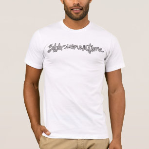 camiseta de la escritura 3d