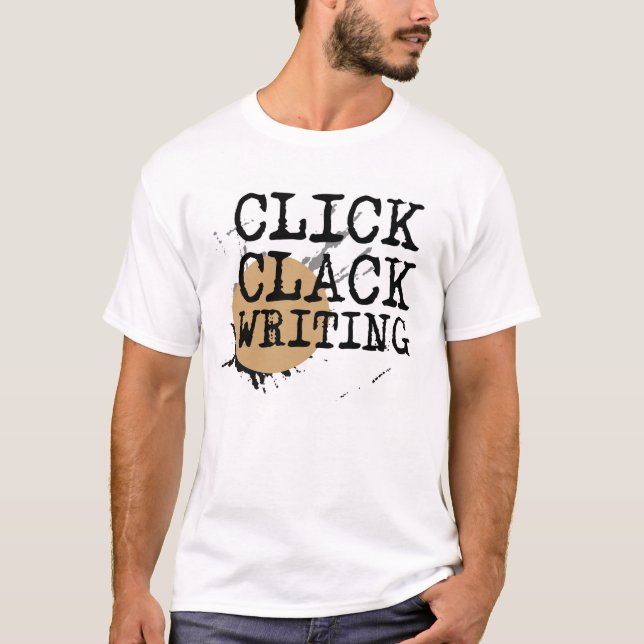 Camiseta de la escritura de la charla del tecleo (Anverso)