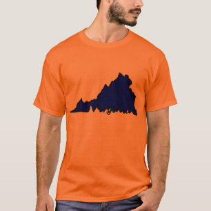 Camiseta de la escritura de Virginia - naranja